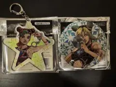 ジョジョワールド 缶バッジ アクリルキーホルダー 空条徐倫