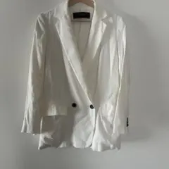 ZARA BASIC テーラードジャケット ホワイト XSのサムネイル