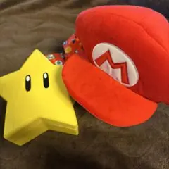 マリオの帽子とスターのポップコーンの箱