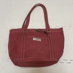 美品 一澤帆布 大容量 トートバッグ 168 中 サーモンピンク キャンバスのサムネイル
