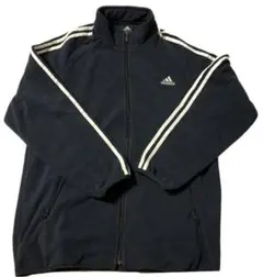 adidas アディダス メンズ full zipフリースブルゾン黒