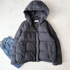 美品✨《スローブイエナ》ショールフードショートダウンコート　黒　38