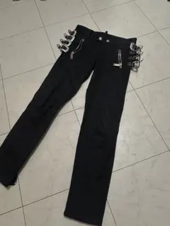 新品 666 CLASHジップジーンズ PUNKパンクセディショナリーズMODS