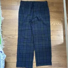 FTC チェック柄 スラックス パンツ Mサイズ