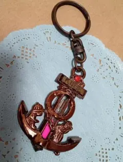 碇モチーフ 砂時計 レトロキーホルダー