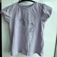 ユニコーン柄 パフスリーブTシャツ ラベンダーのサムネイル
