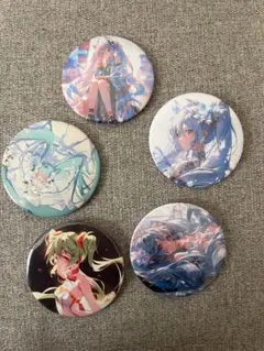 初音ミク缶バッジ　5個セット