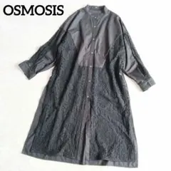 OSMOSIS オズモーシス　ロングシャツ　ブラック　レースのサムネイル