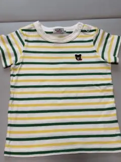 DOUBLE.B ミキハウス　ストライプ半袖Tシャツ 80cm