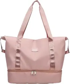 ボストンバッグ 旅行バッグ 折りたたみ 拡張型 スポーツバッグ 修学旅行ピンク