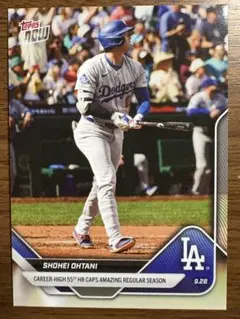 SHOHEI OHTANI TOPPS NOW カード キャリアハイ55HR