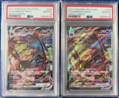 PSA10 2連番 ブラッキーVMAX RRR 048/069イーブイヒーローズ