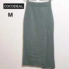 COCODEAL スリット入り ロング丈 ニット タイト スカート M