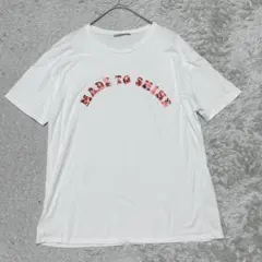 ZARA TRAFALUC プリントロゴTシャツトップス半袖［M］ホワイト