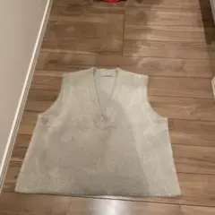 UNFILO ホワイト ニットベスト Sサイズ