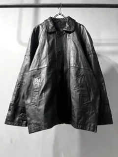 レザージャケット レザーコート 本革 黒 ビンテージ 古着