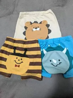 ベビーズボン おしり 動物キャラクター 3点セット