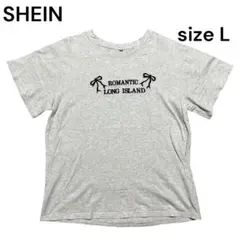 SHEIN Tシャツ グレー L［商品番号: 33372945］