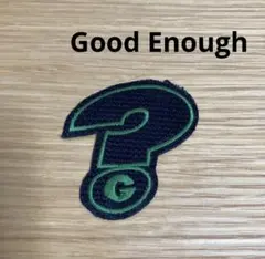 GOODENOUGHブラックGワッペン GOODENOUGHブラックGワッペン
