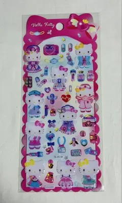 海外公式 キティぷっくりシール