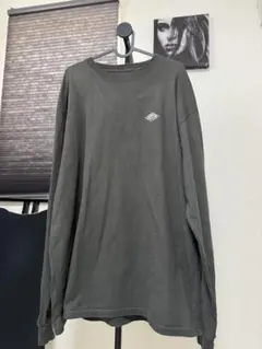 DANTON ダントン バックプリントロゴ 長袖Tシャツ ダークグレー44