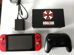 バイオハザードデザイン Nintendo Switch 本体　レッド　プロコン付