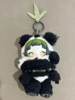 HJ7869　SKULLPANDA Lazy Panda ぬいぐるみペンダント