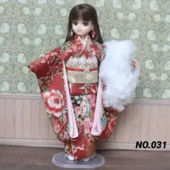 NO.031 22cmドール服 着物＆小物 ハンドメイド