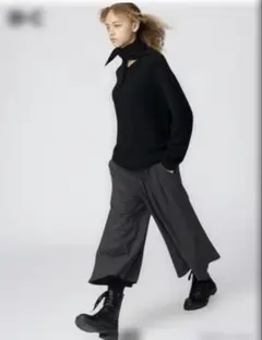 ユニクロ　UNIQLO : C　キュロット　X Lサイズ　ダークグレー