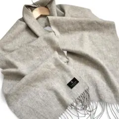 美品 カシミヤ100% ◎ LANVIN ランバンコレクション マフラー グレー