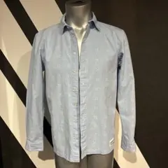 【adidas】長袖シャツ ライトブルー　Ｌサイズ