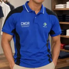 珍品】 JRA 中央競馬 スタッフ 支給 非売品 ポロシャツ ロイヤルブルー