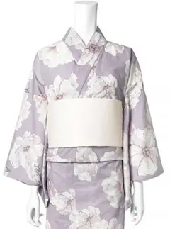 水彩花柄浴衣単品[gi1410]