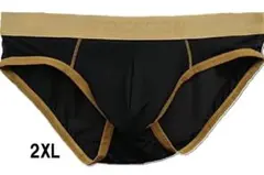 メンズ　シースルー パンツ さらさら メッシュ　（2XL、ブラック）