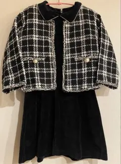 ZARAワンピースドレス　チェック柄ジャケット　120㎝