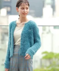 FRED PERRY × Ray BEAMS 別注シャギーカーディガン