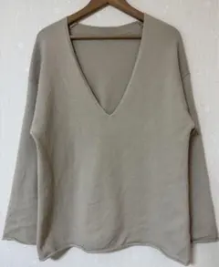 Mila Owen オーバーサイズ　羊毛Vネック　ニット