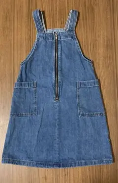 美品　GU デニム ジャンバースカート 130cm