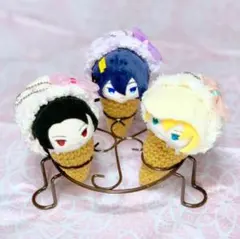 もちマス用 フラッフィーリボンアイスクリーム着ぐるみ もちもちマスコット