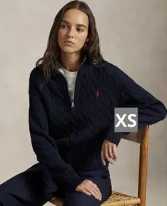 新作POLO RALPH LAUREN：ハーフジップニット　セーター