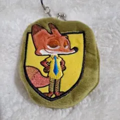 ズートピア ニック ポージングミニがま口 がま口 小銭入れ 未使用 美品