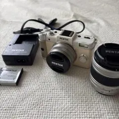 【美品】PENTAX Q ダブルレンズキット 01/02 ホワイトのサムネイル