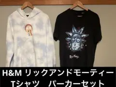 H&M リックアンドモーティー Tシャツ＆パーカー 2点セット US Lサイズのサムネイル