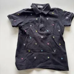 DOUBLE.B ポロシャツ 110 黒