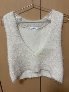 LEPSIM レプシィム　7ゲージフェザーショートベスト　オフホワイト