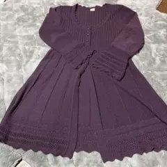 axes femmeパープル 長袖カーディガン Mサイズ