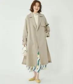 【1度着用】グリーンレーベル リラクシング R/P テロンチ コート ベージュ