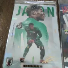 Set of 4 Japan National Soccer National Team cards, Ayane Suzuki, Keito Nakamura, Daichi Kamata, Shogo Taniguchi, and 14 other cards in total.