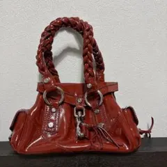 FRANCESCO BIASIA レザー ミニボストンバッグ ブラウン Y2K FRANCESCO 