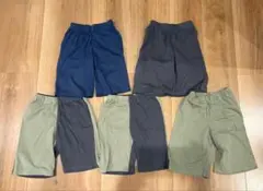 無印　キッズハーフパンツ 5枚セット 110